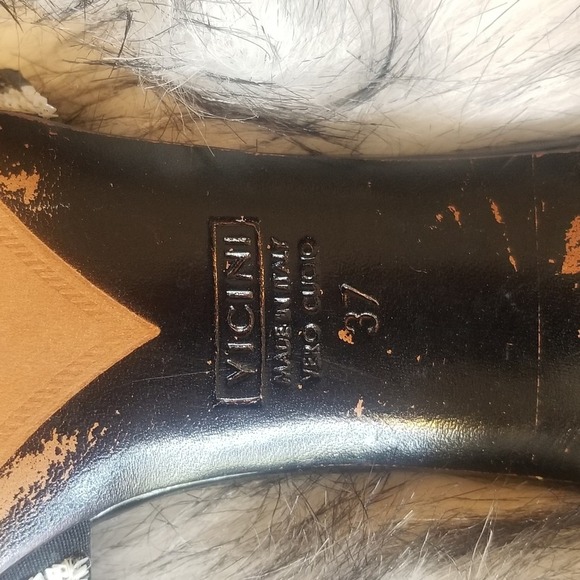 GUISEPPE ZANOTTI DESIGN Women's Black and White Sequin Slides size EU 37, US 7 - Picture 8 of 9